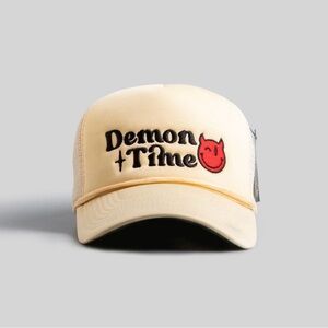 *NEW* Limited Edition Demon Time Cream Trucker Snapback Hat by Field Grade